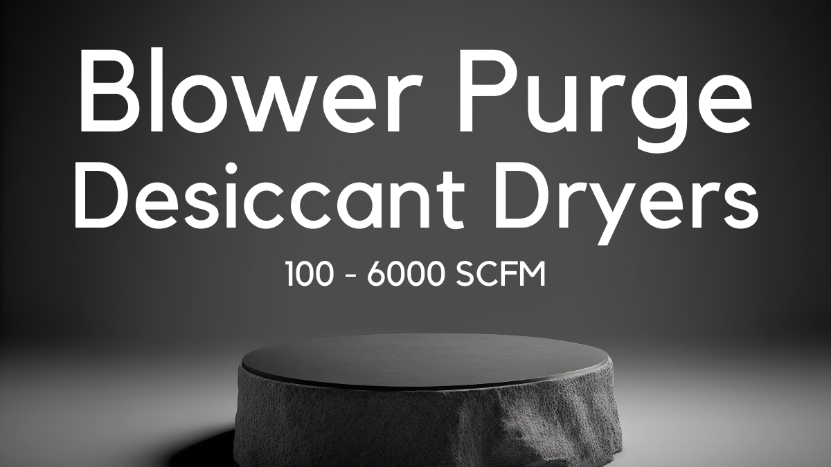 Tamsan-USA heat-regenerative desiccant dryer with extended blower purge 100 - 6000 SCFM